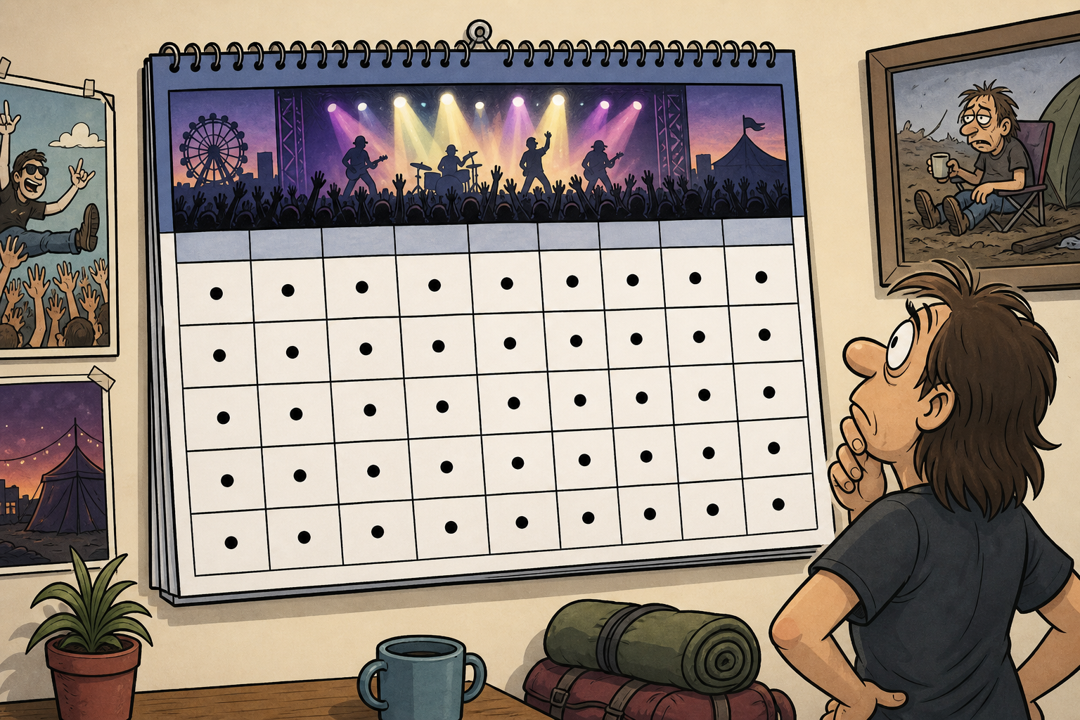 Calendar of 19 concerts.
