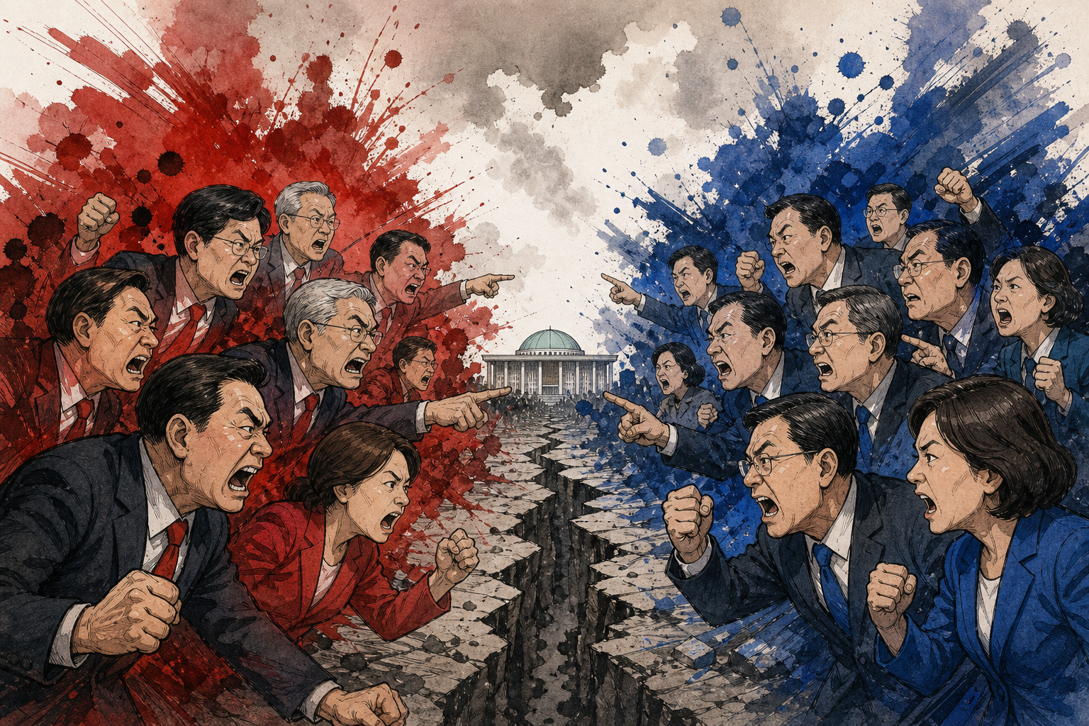 PPP and Democratic Party clash.