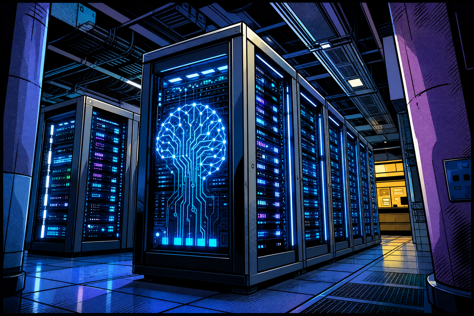 AI data-center server racks.