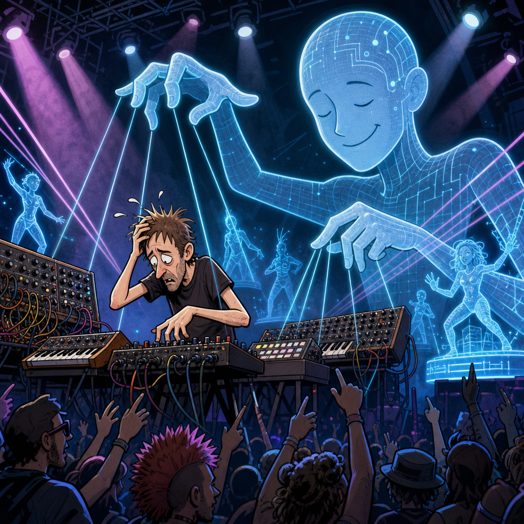 AI and computer music stage.