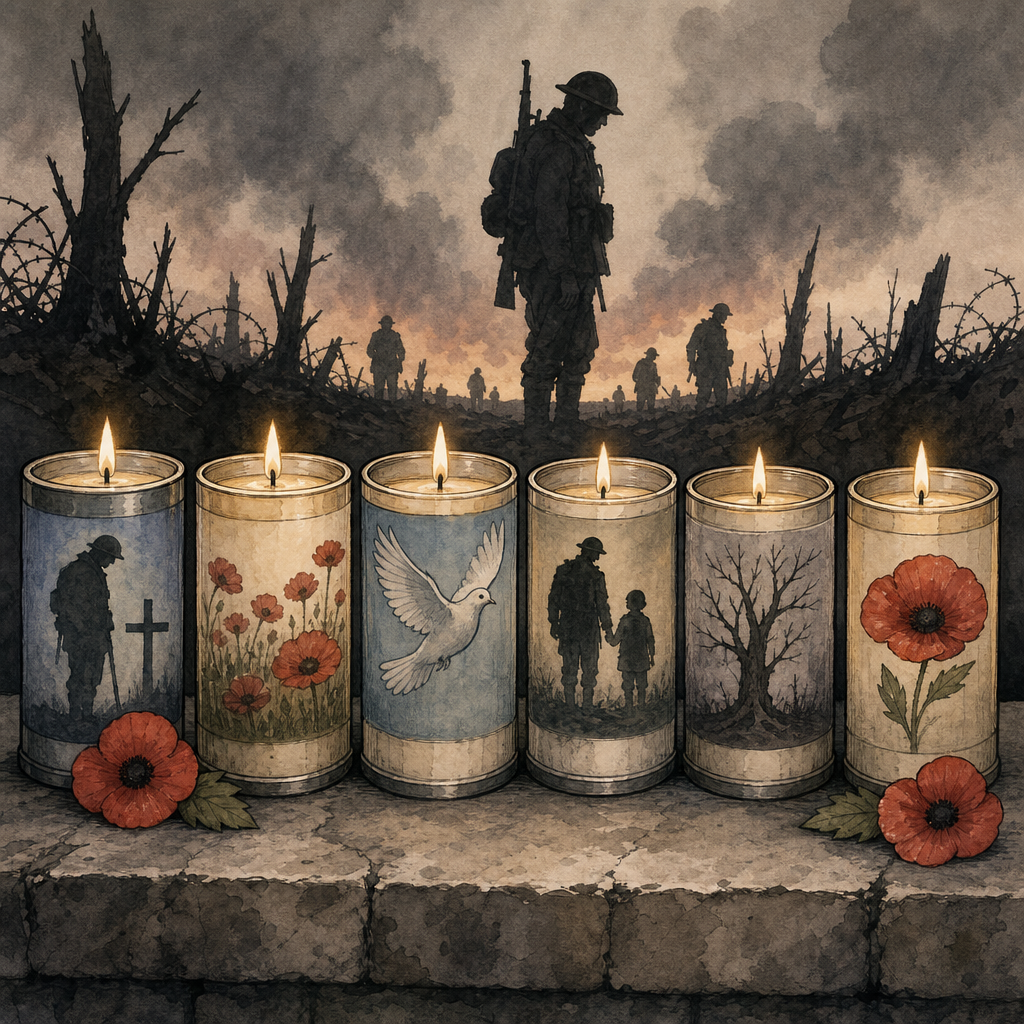 July 27 armistice memorial candles.