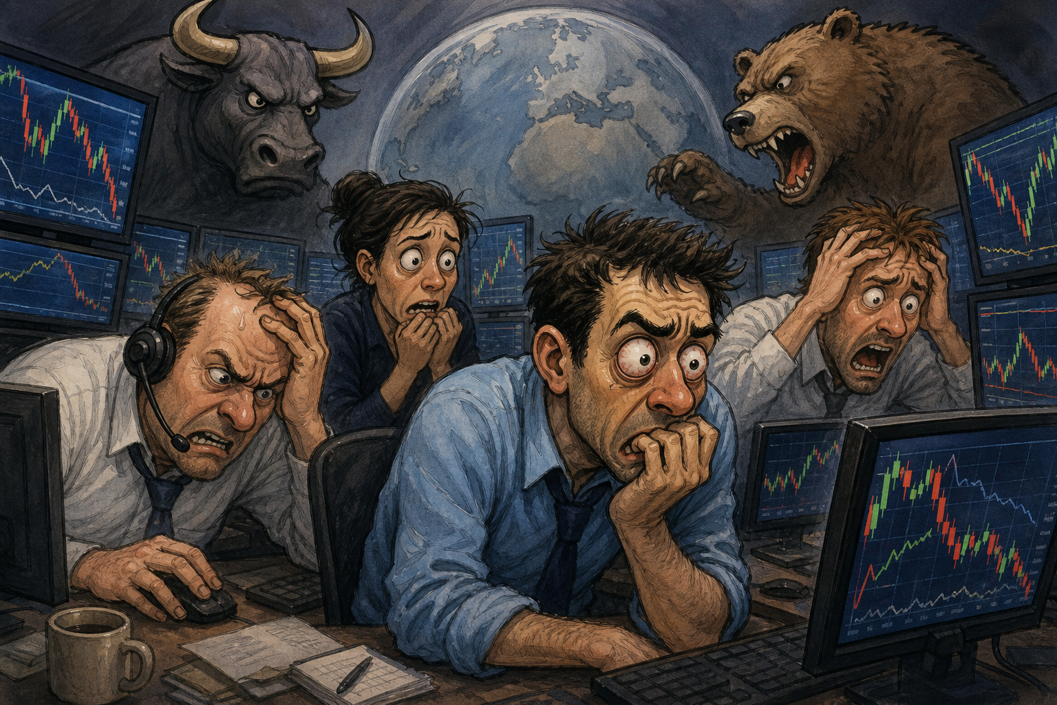 Forex traders on edge.