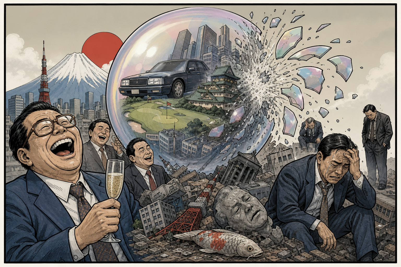 Japan bubble burst flashback.