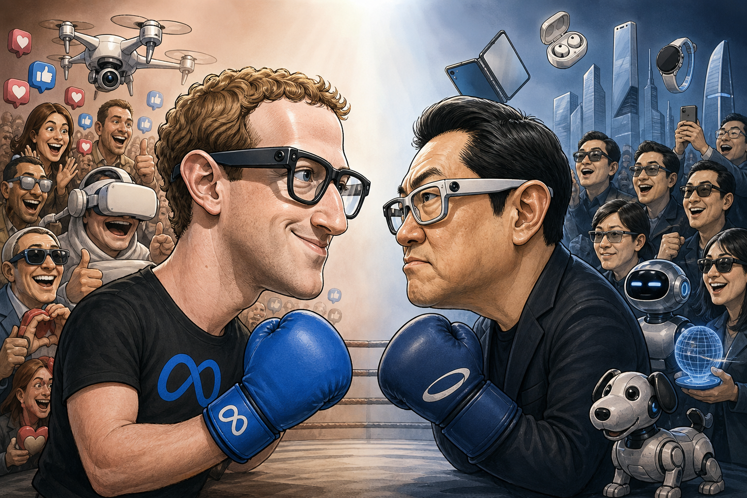 Meta vs Samsung glasses face-off.