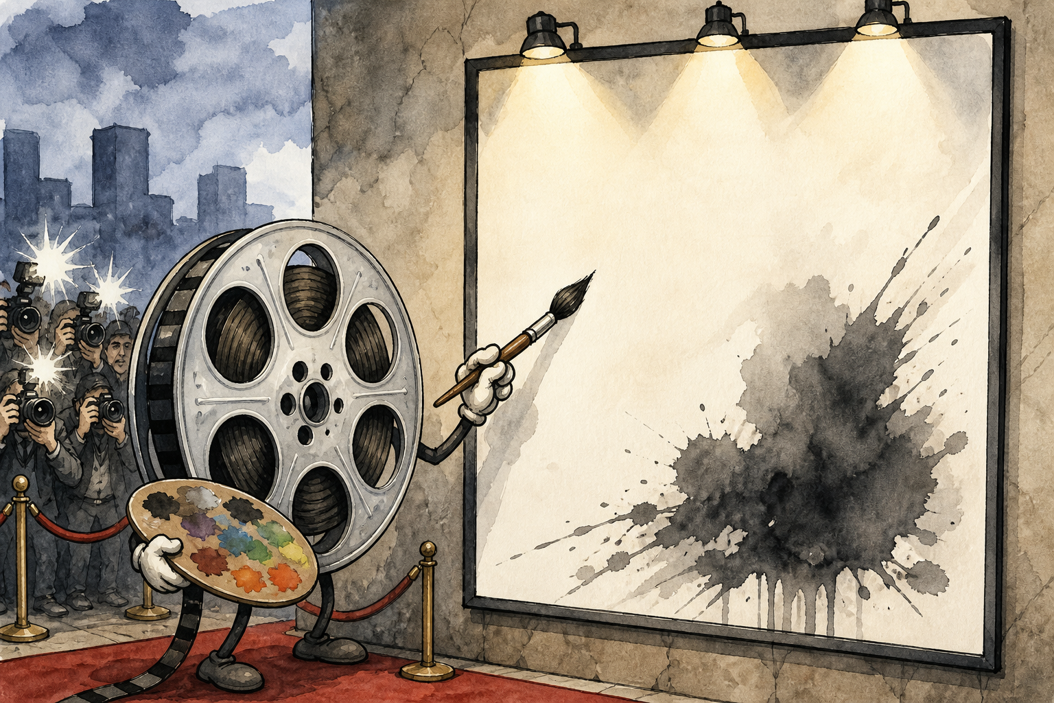 Film reel and EXiS poster.