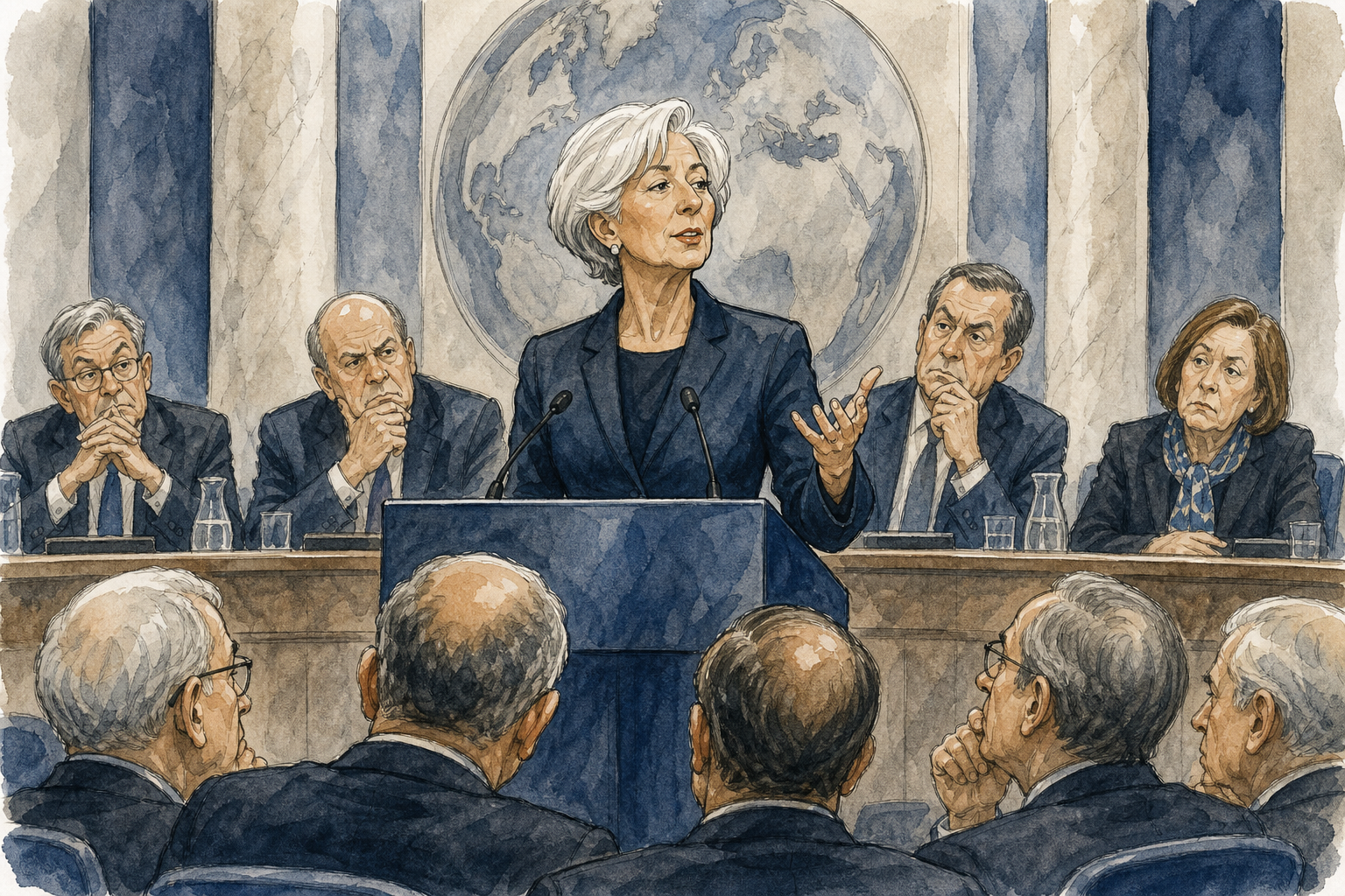 Lagarde and governing council.