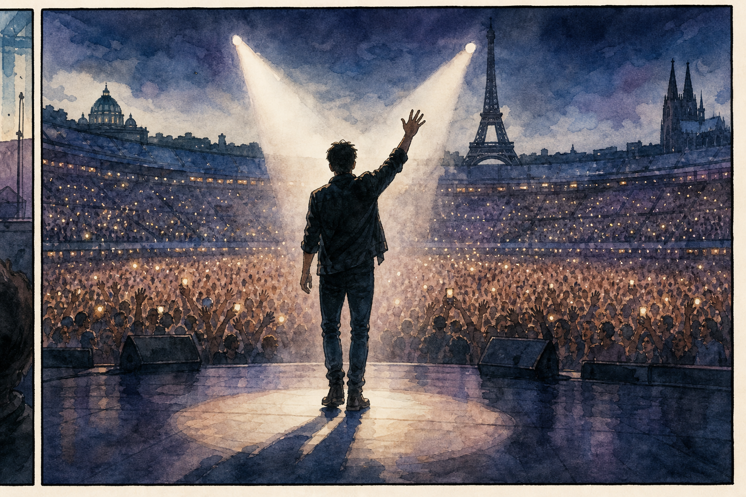 Europe tour stage.