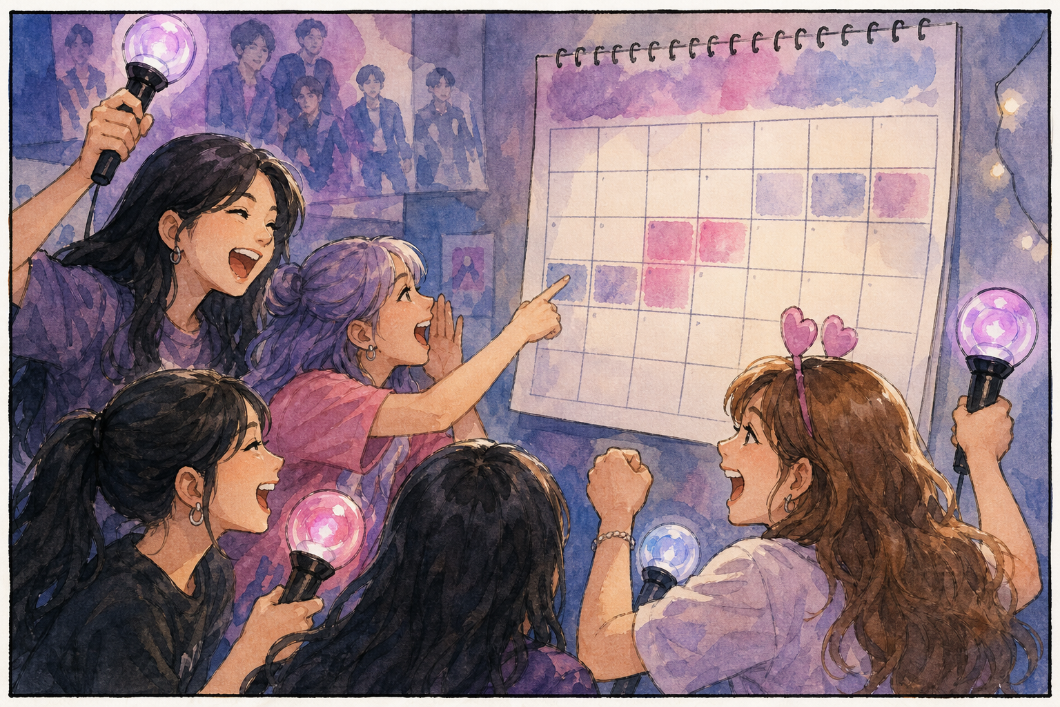 ARMY cheers and August schedule.