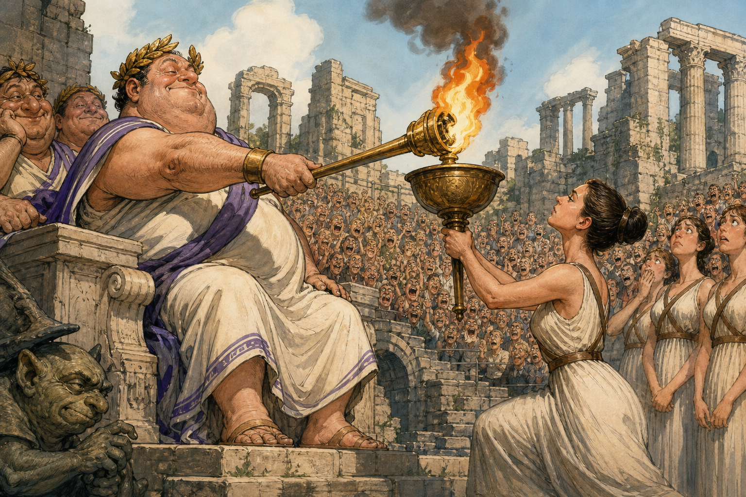 Torch opening ceremony.