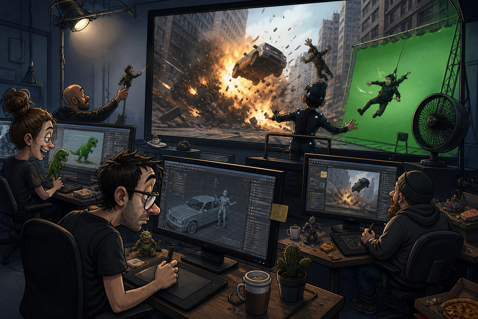 VFX team and AICRON.