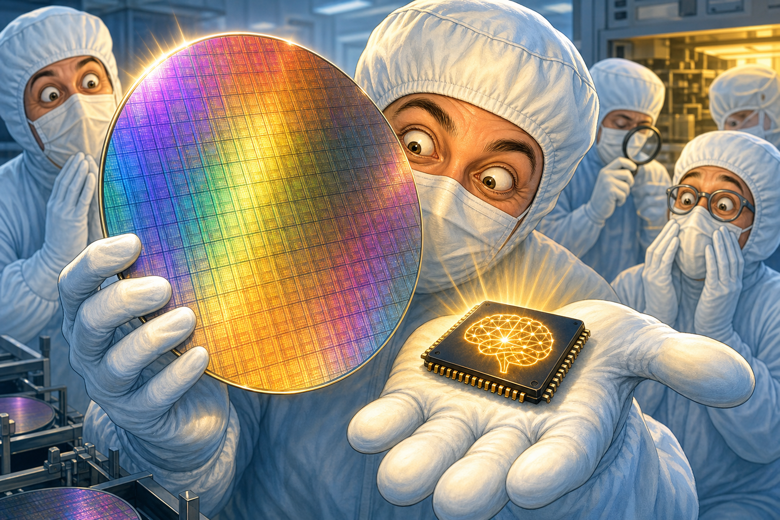 Silicon wafer and Iris chip.