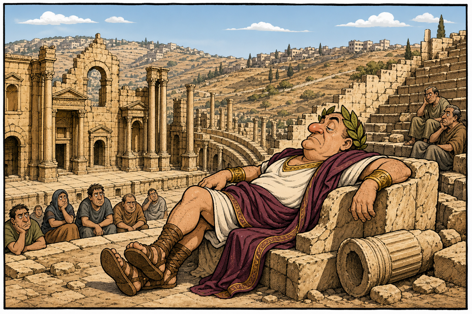 Jerash ancient ruins.
