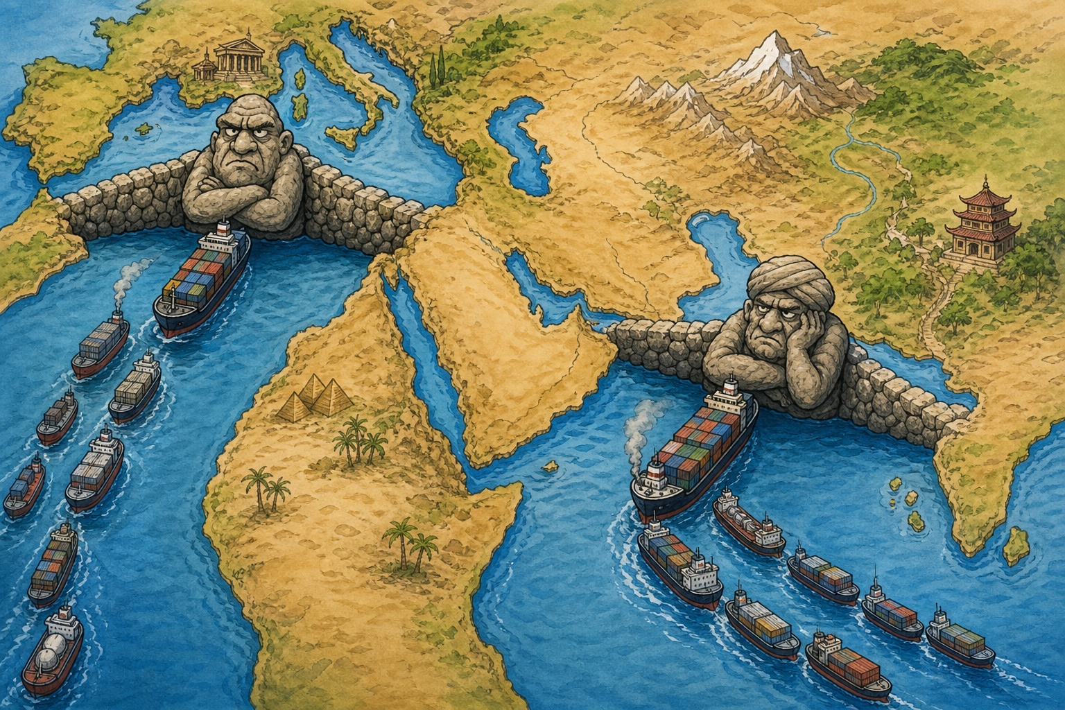 Red Sea Hormuz map.
